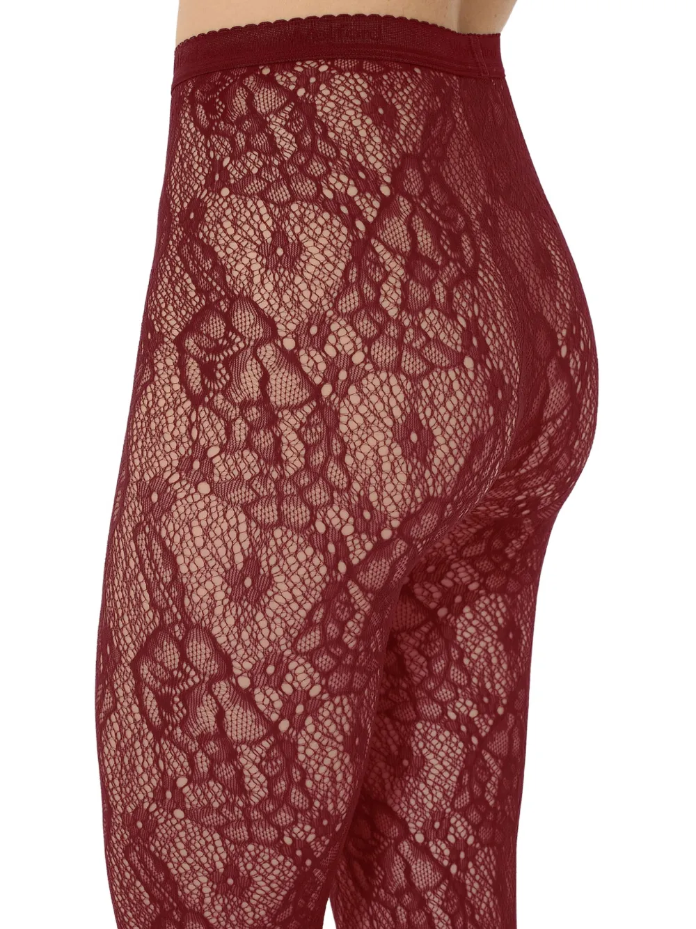 Wolford Netto panty met bloemendetail Rood