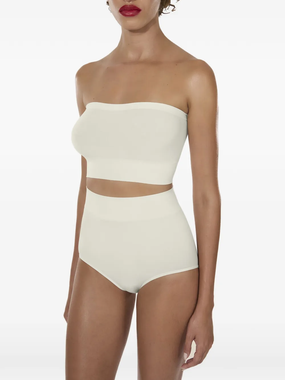 Wolford Naadloze ronde gebreide mini-shorts Wit