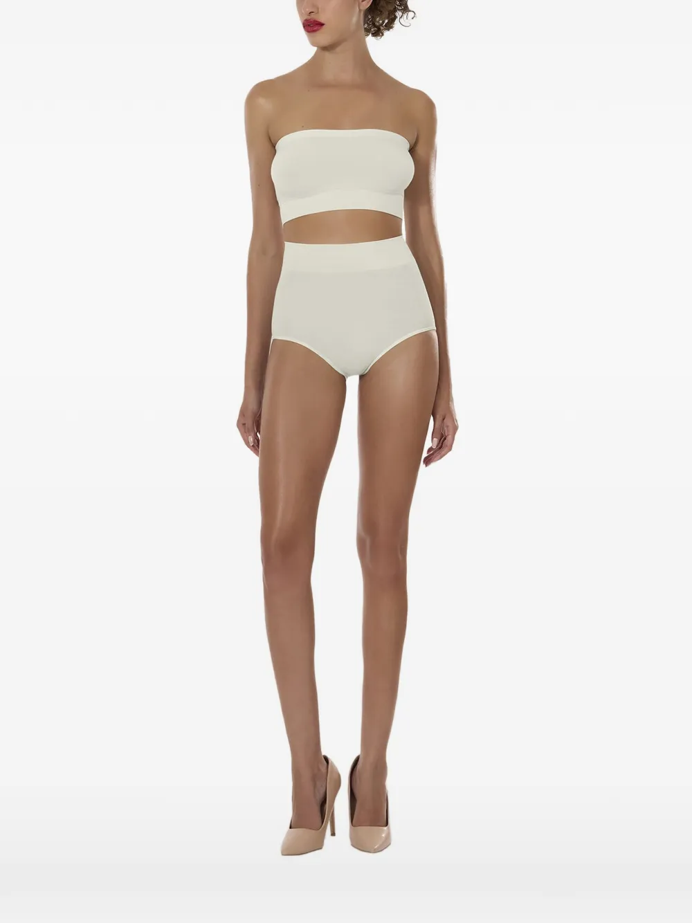 Wolford seamless bandeau crop top - Weiß