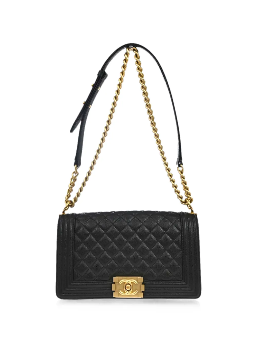 CHANEL Pre-Owned 2019 Boy Chanel chain shoulder bag - Black