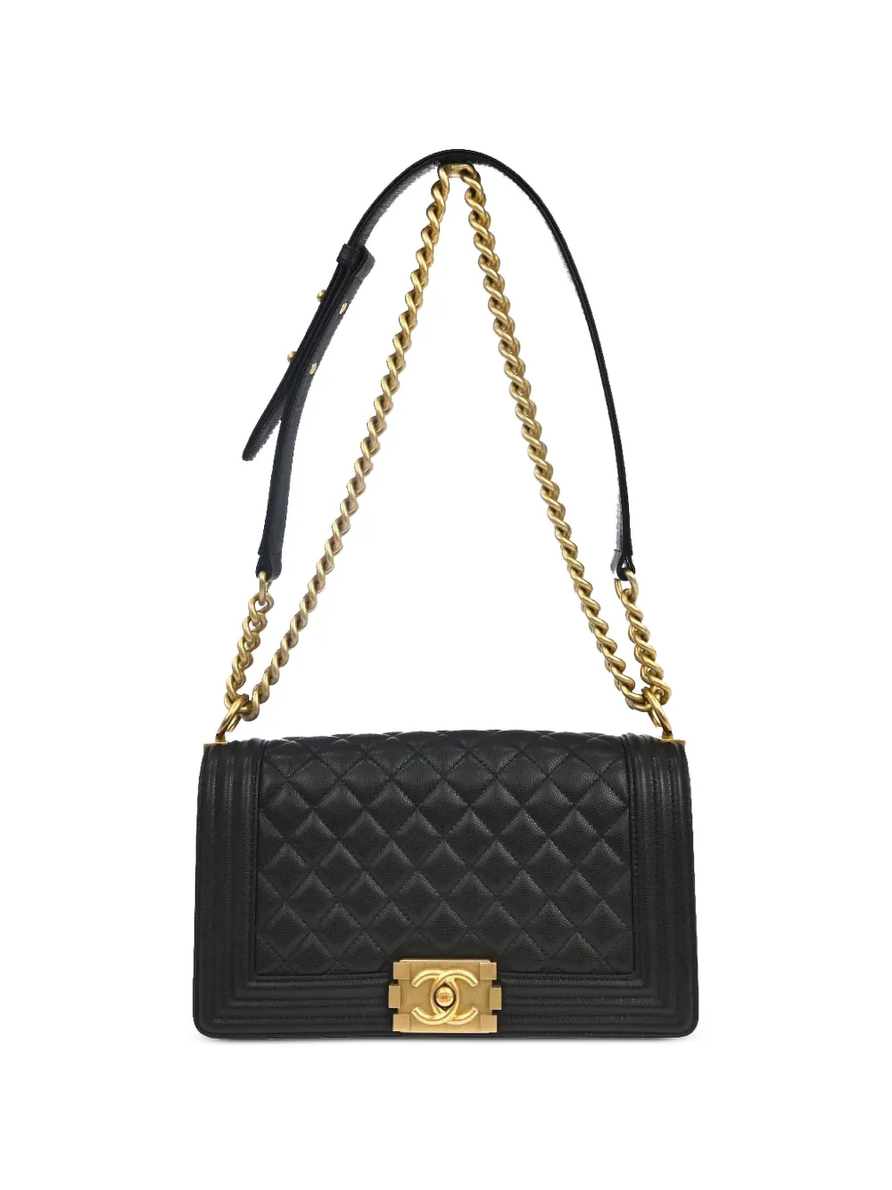 CHANEL Pre-Owned 2019 Boy Chanel chain shoulder bag - Nero