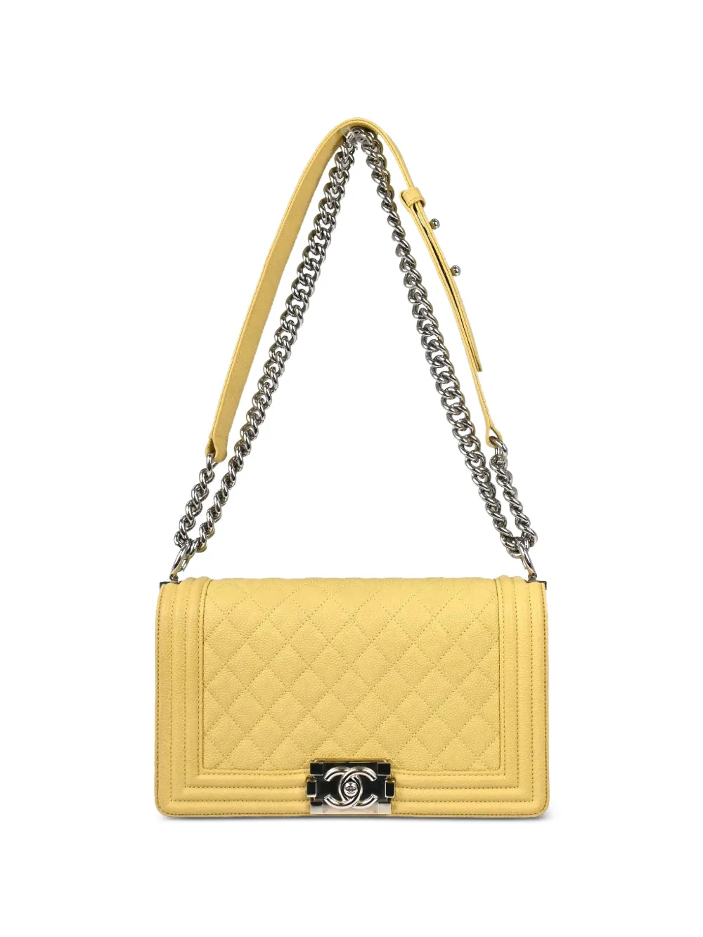 CHANEL Pre-Owned Borsa a spalla Boy Chanel media 2017 - Giallo