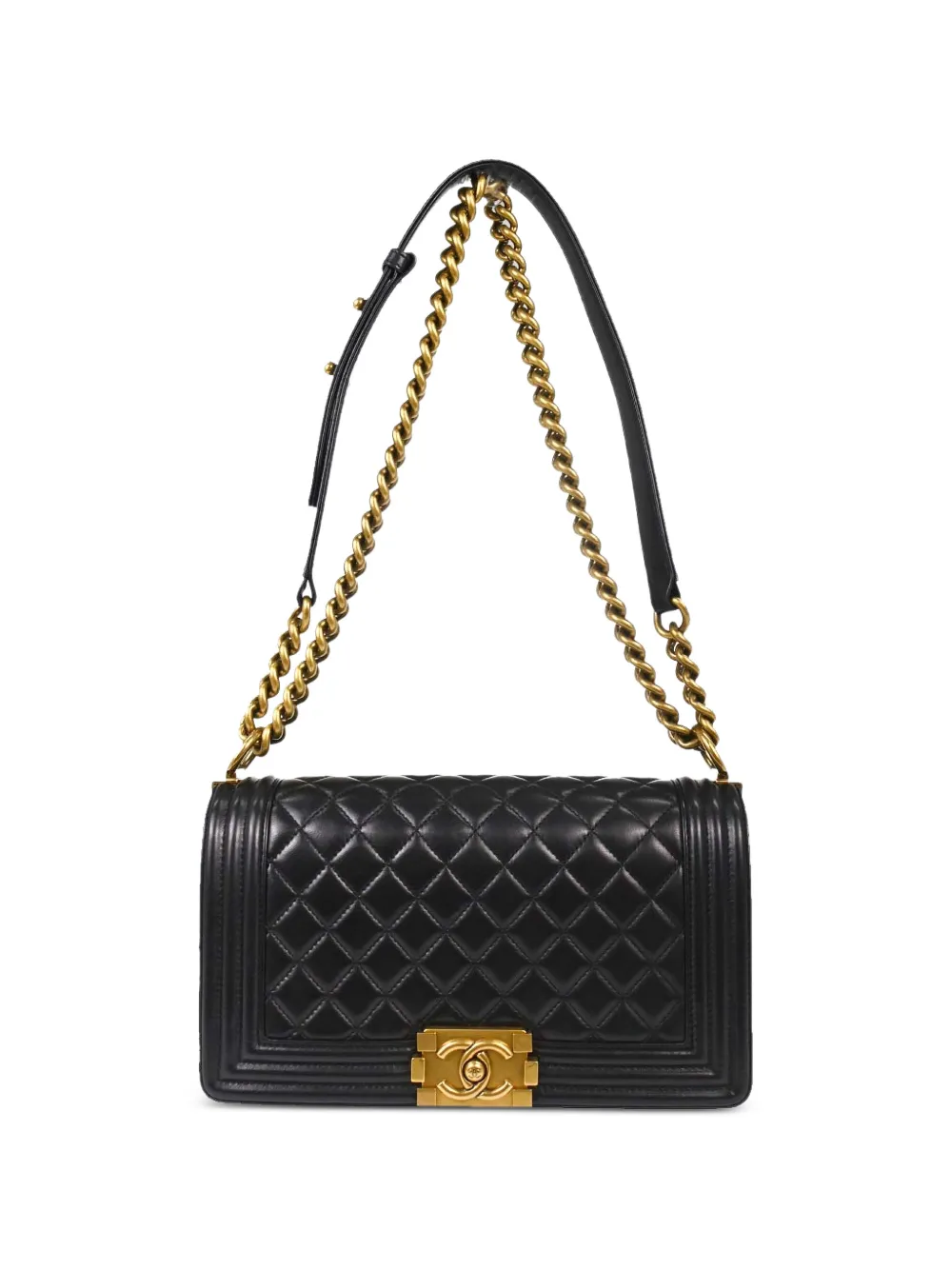 CHANEL Pre-Owned 2014 Mittelgroße Boy Chanel Schultertasche - Schwarz