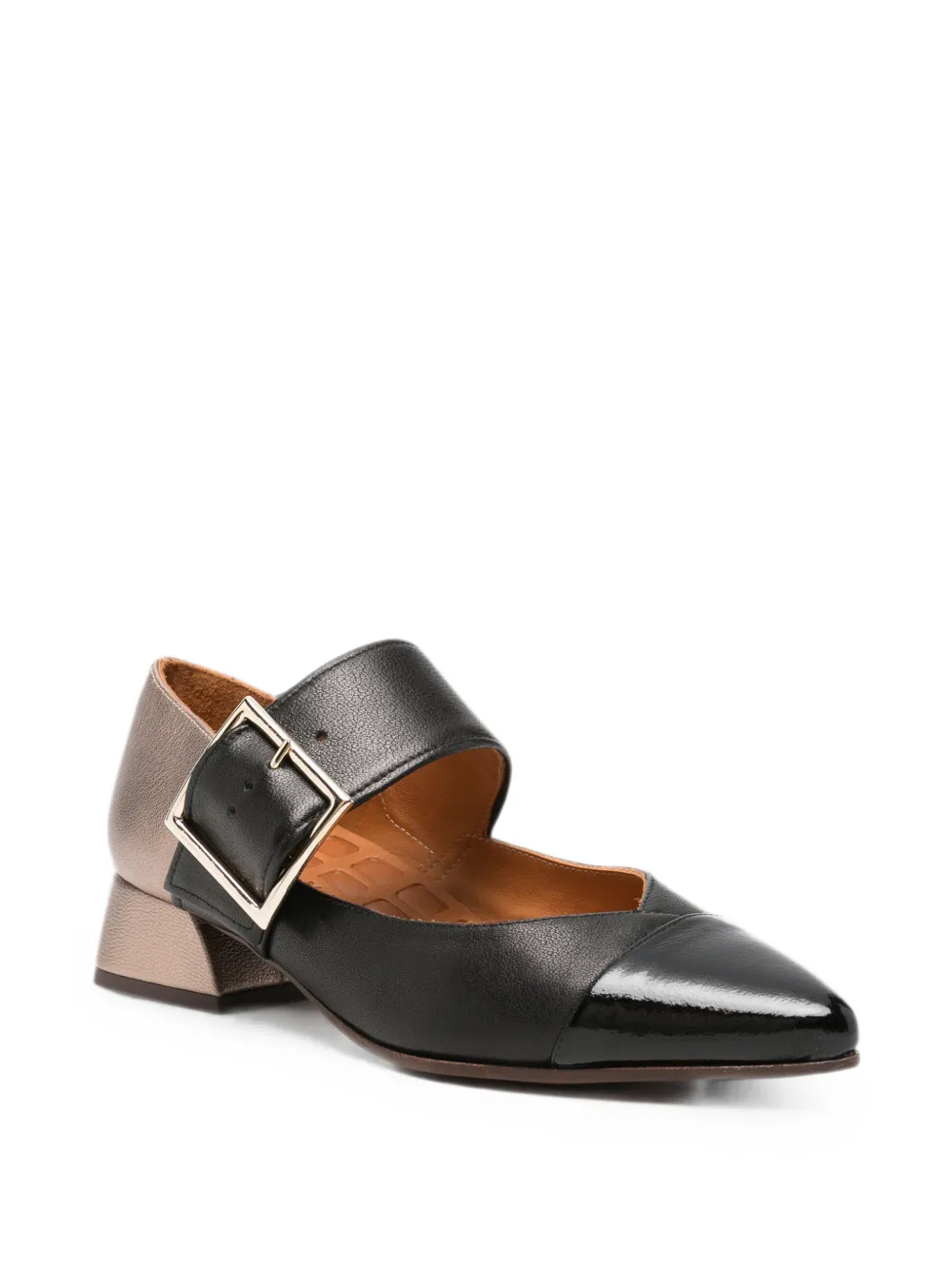 Chie Mihara Hebas buckle-fastening pointed-toe pumps Zwart