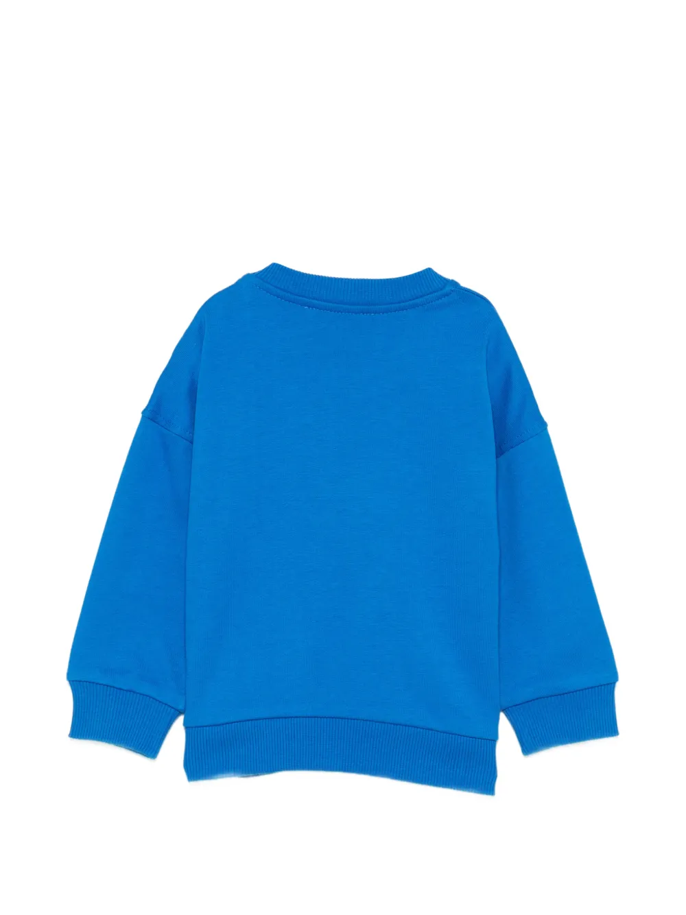 Moschino Kids Sweater met logoprint Blauw