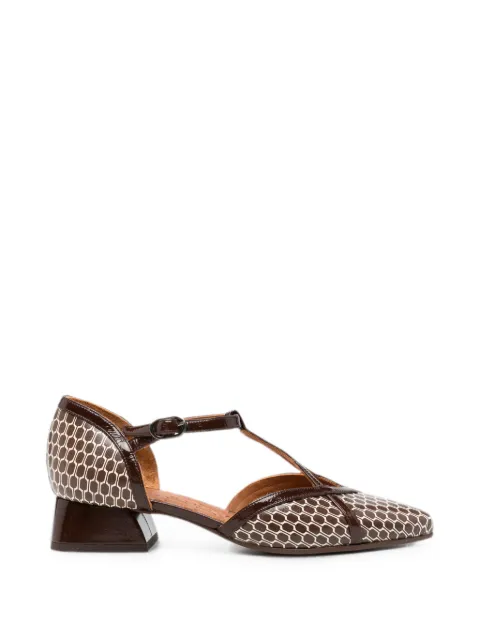 Chie Mihara zapatos de tacón Hidrow con motivo geométrico y tira en T