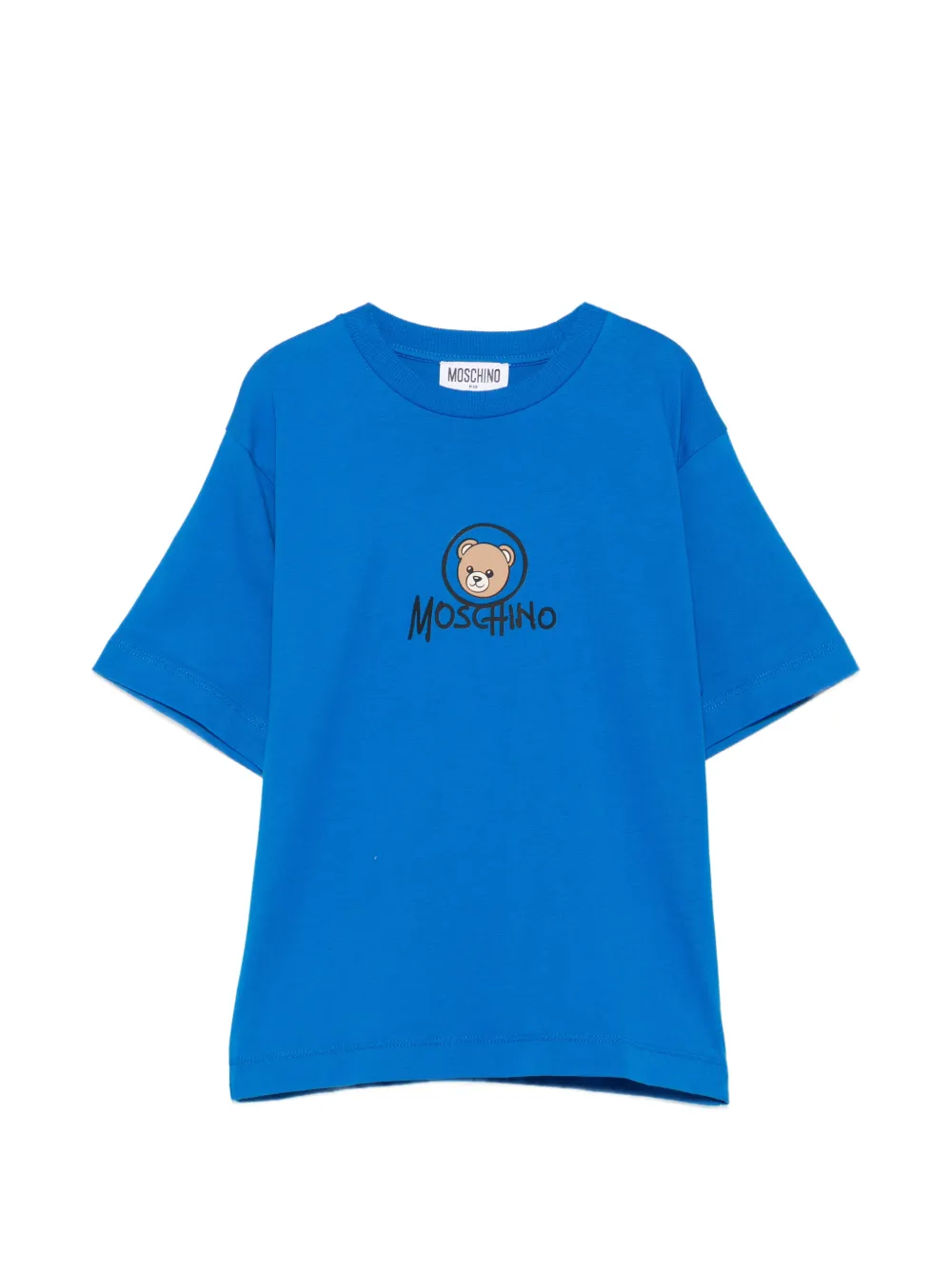 Moschino Kids logo-print T-shirt - Blu