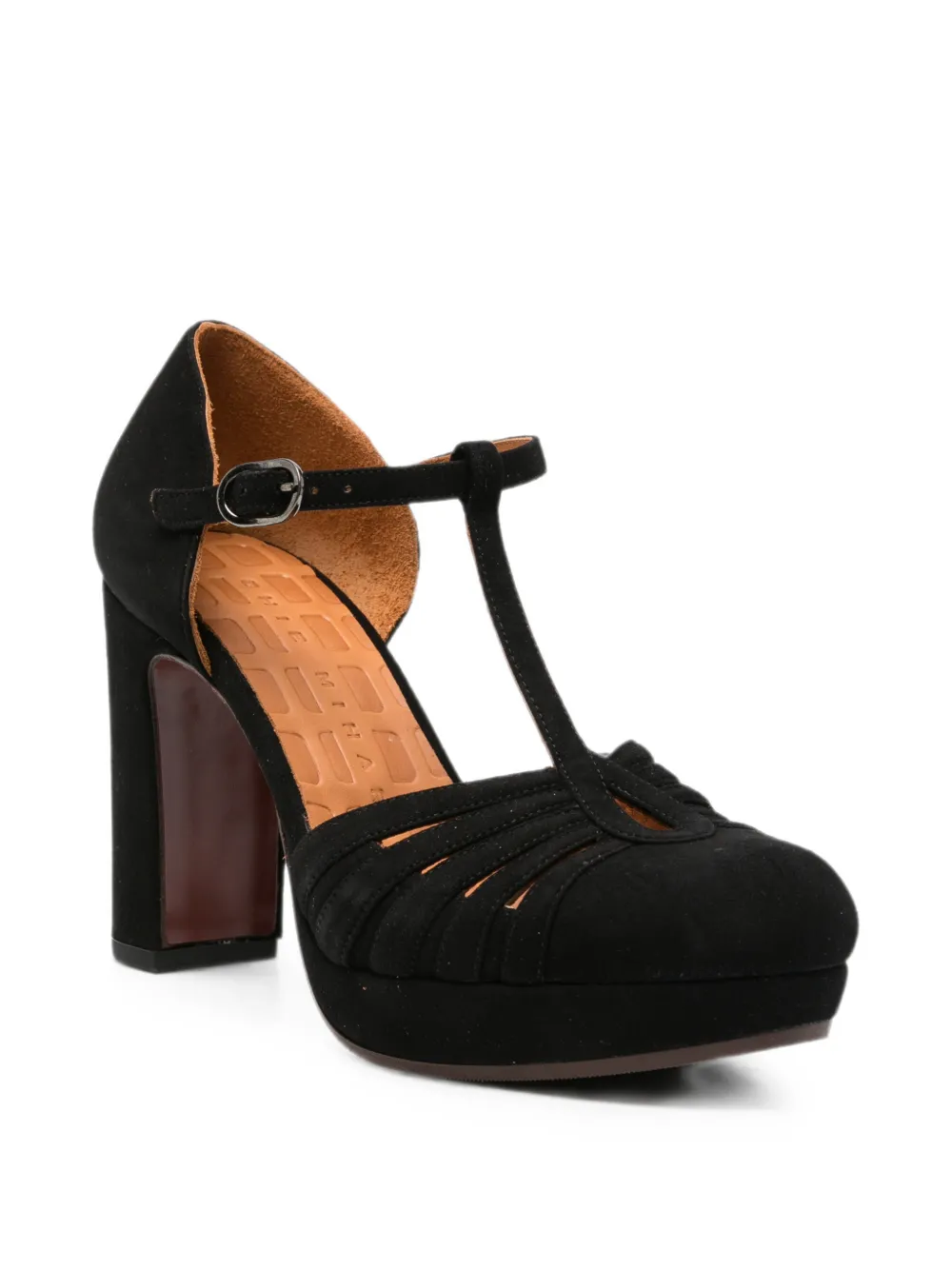 Chie Mihara Uyelo T-bar platform pumps Zwart