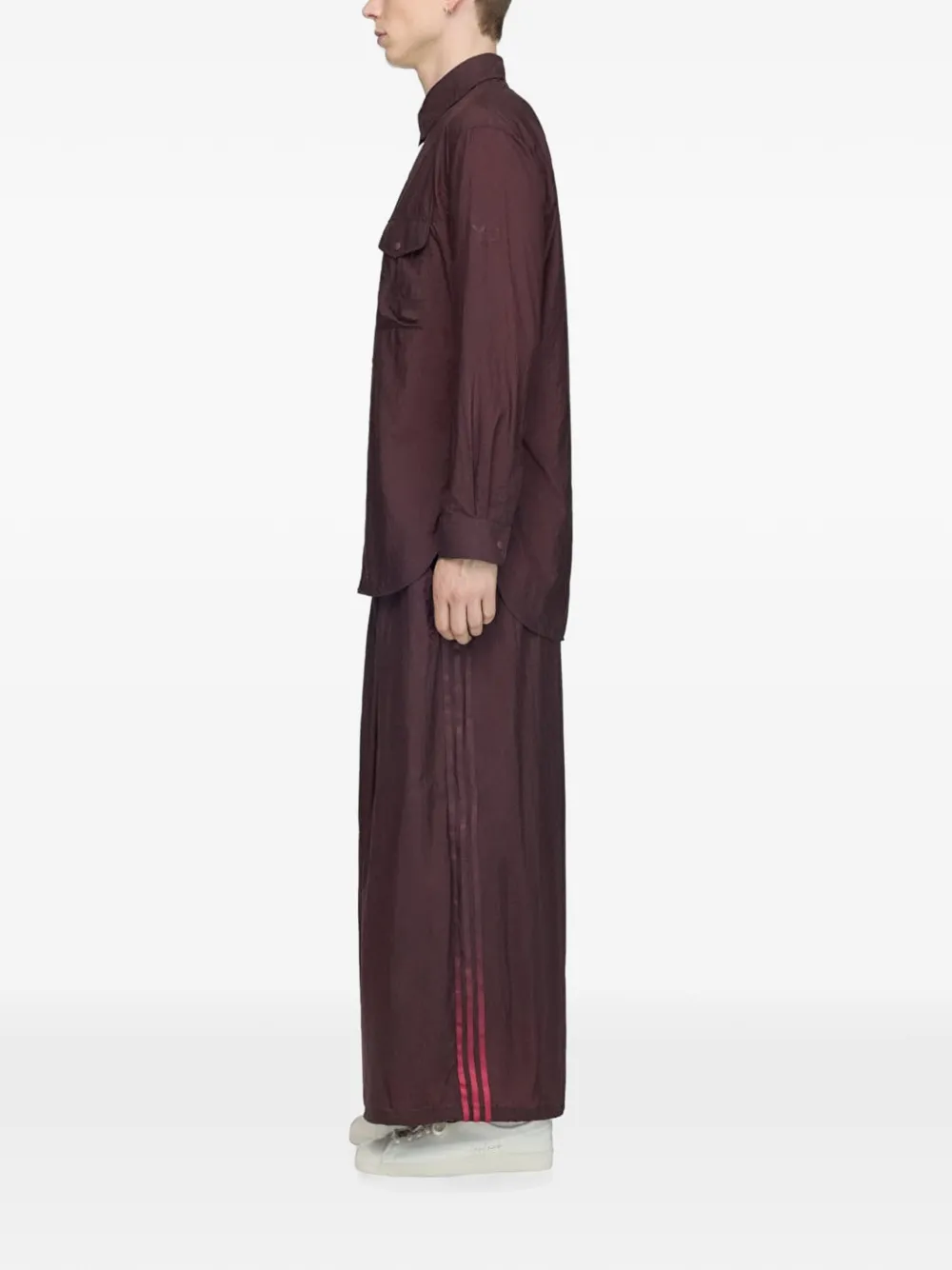 Y-3-Stripes shirtjack Paars