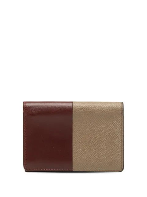 Hermès Pre-Owned 2018 Bicolor Epsom and Chamonix Manhattan Case card holder