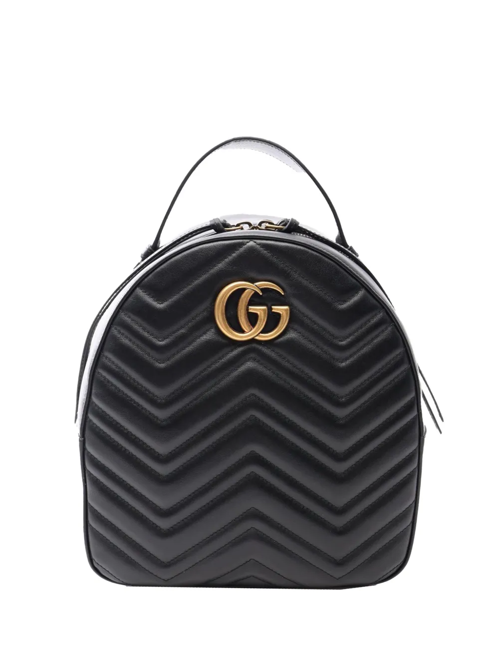 Gucci Pre-Owned 2000-2015 Small GG Marmont Matelasse Leather backpack - Nero