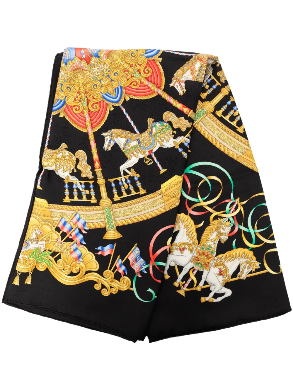 Hermès Pre-Owned 2000-2026 Luna Park Silk Scarf 90 scarves - Schwarz
