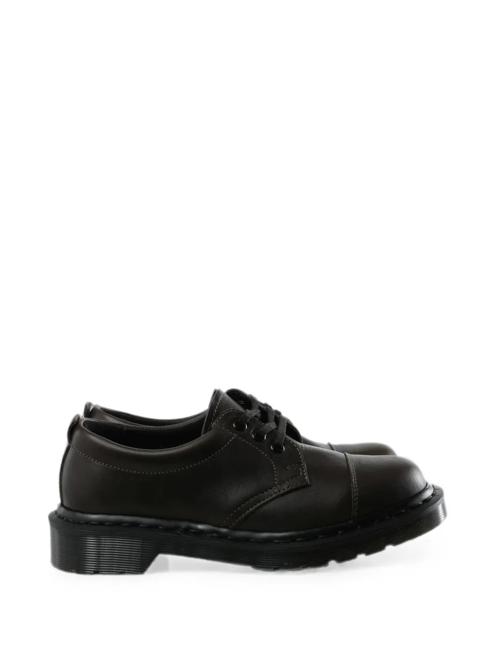 Dr. Martens X Mhl Leather Derby Shoes In Black