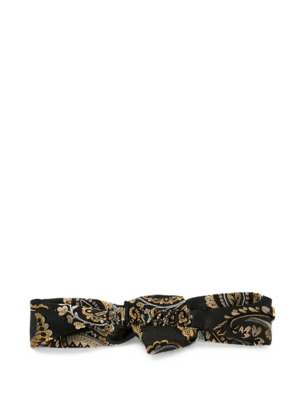 ETRO Geknoopte haarband met paisley-print Zwart