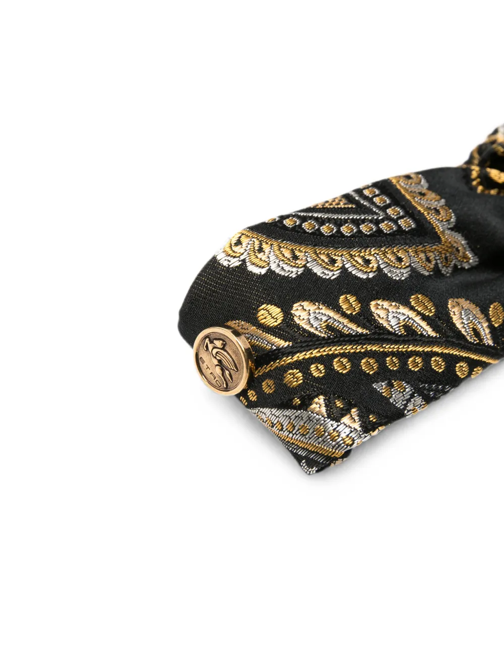 ETRO Geknoopte haarband met paisley-print Zwart