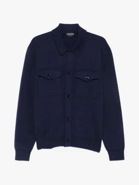 TOM FORD sobrecamisa con bolsillos en el pecho