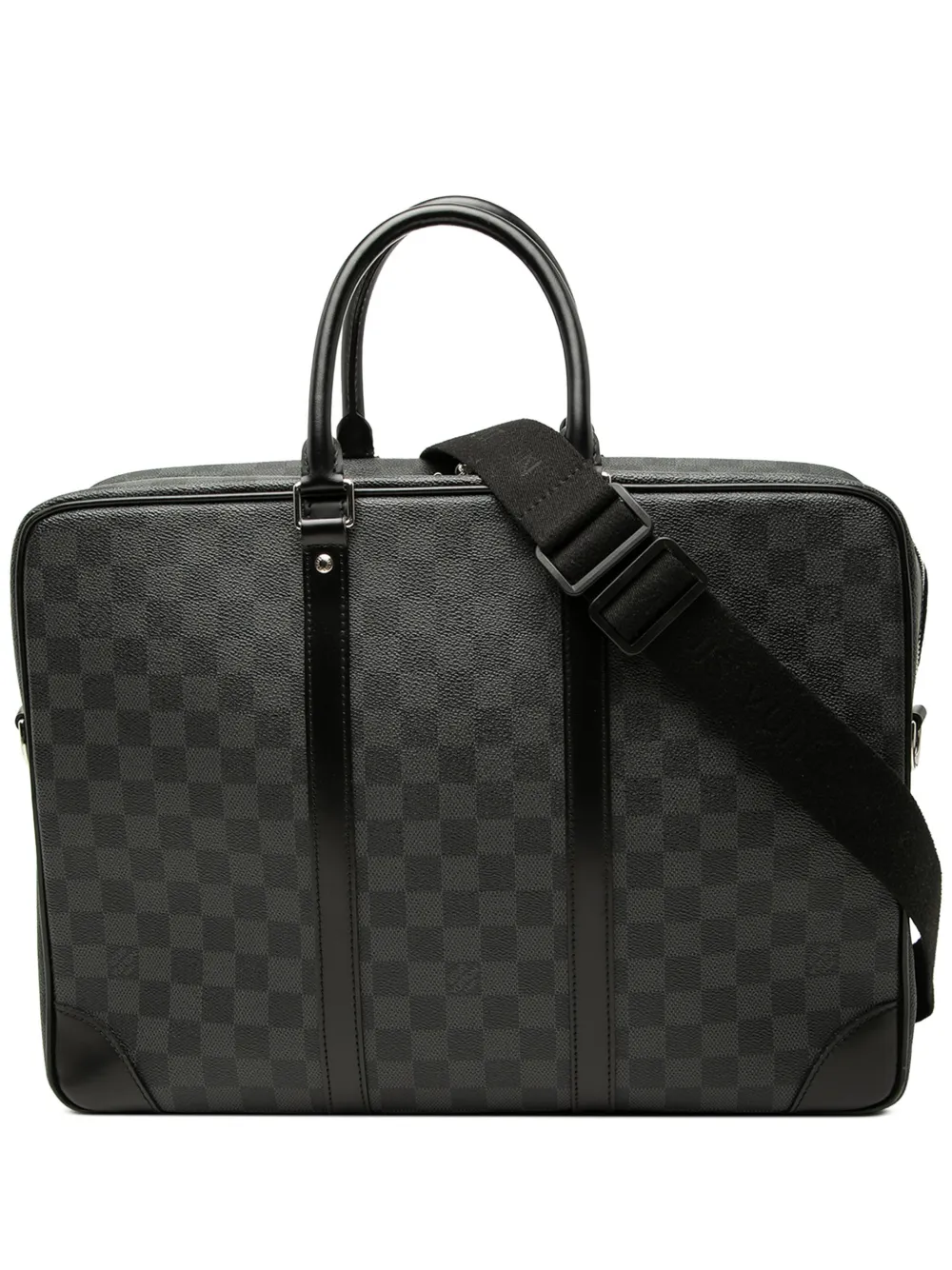 Louis Vuitton Pre-Owned 2010 Damier Graphite Porte Documents Voyage PM business bag - Schwarz