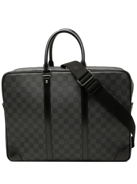 Louis Vuitton Pre-Owned 2010 Damier Graphite Porte Documents Voyage PM business bag