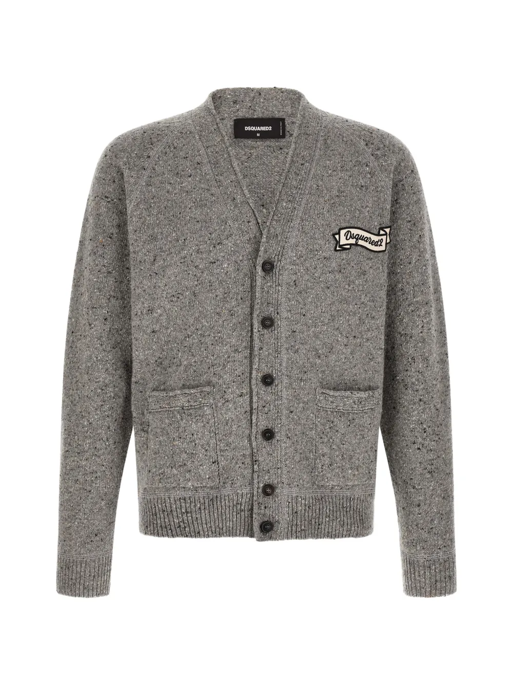 DSQUARED2 knitted V-neck cardigan - Grigio