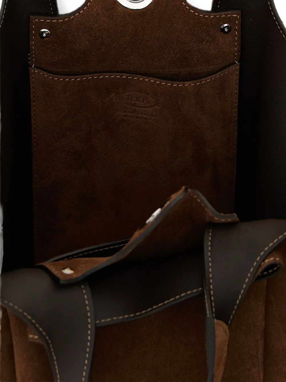 Tod's T Timeless suède shopper Bruin