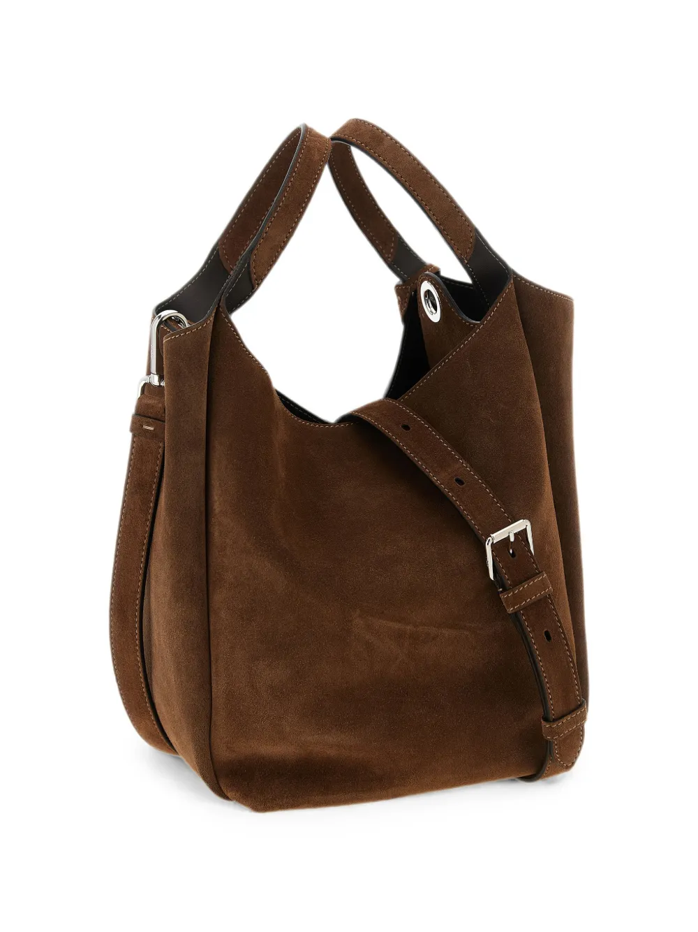 Tod's T Timeless suède shopper Bruin