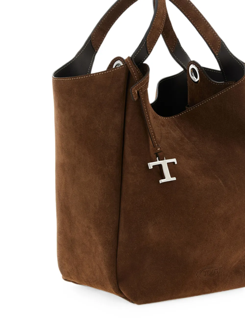 Tod's T Timeless suède shopper Bruin