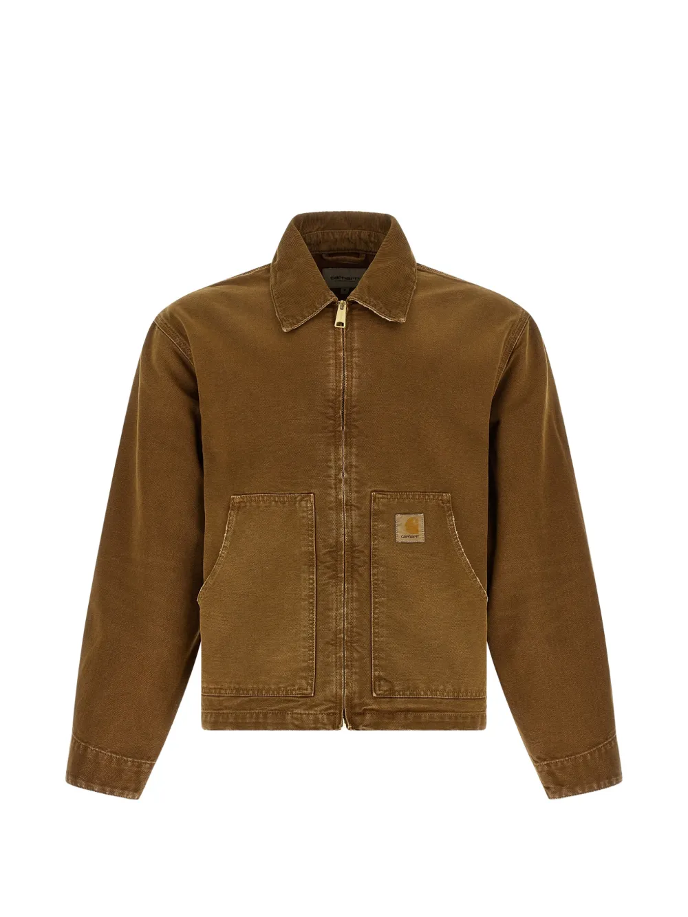 Carhartt WIP corduroy-collar canvas jacket - Marrone