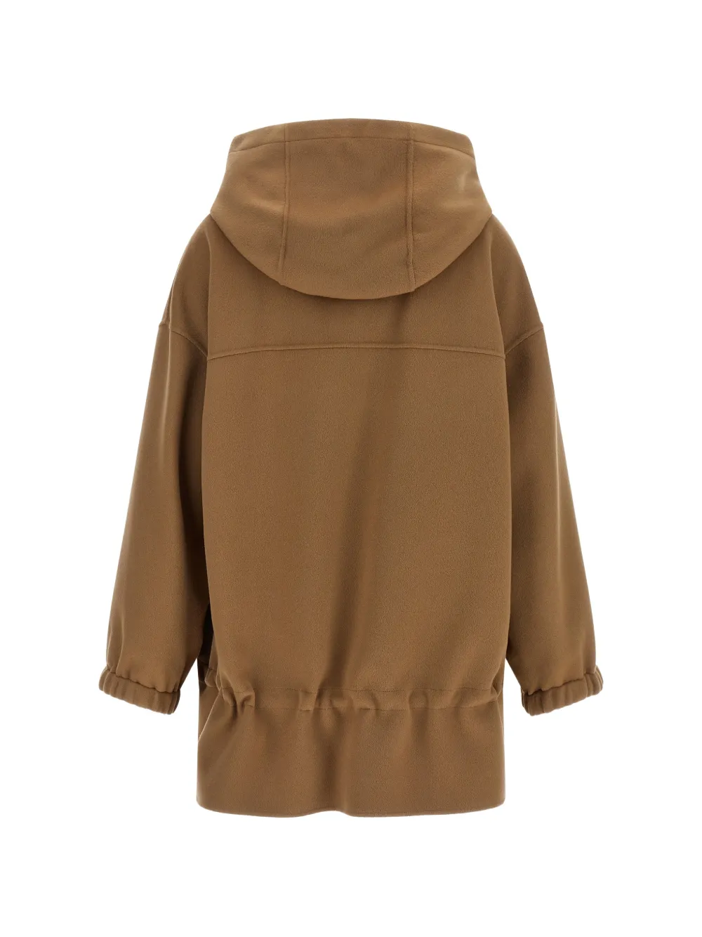 Max Mara Jas met capuchon en trekkoord Bruin