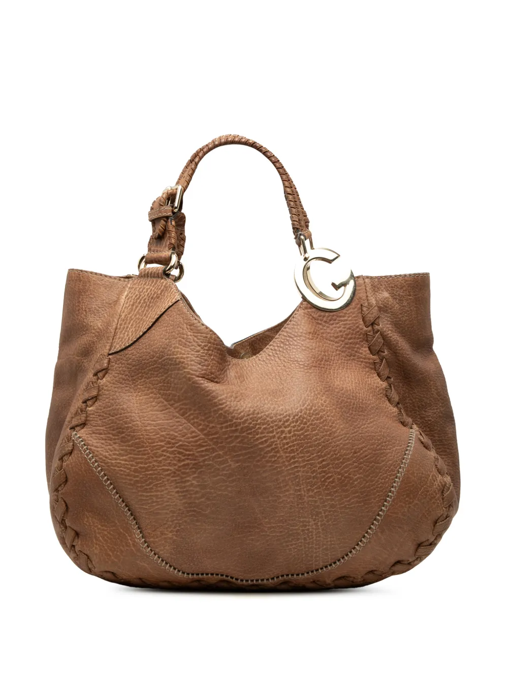 Gucci Pre-Owned 2000-2015 Medium Grained Calfskin Charlotte tote bag - Braun