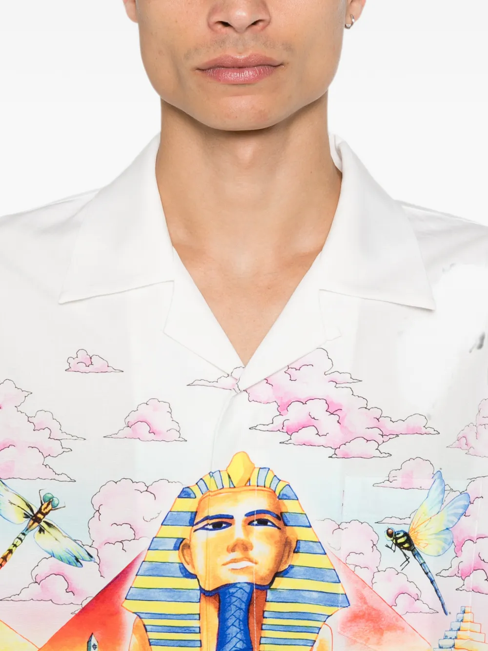 Casablanca Overhemd met print Wit