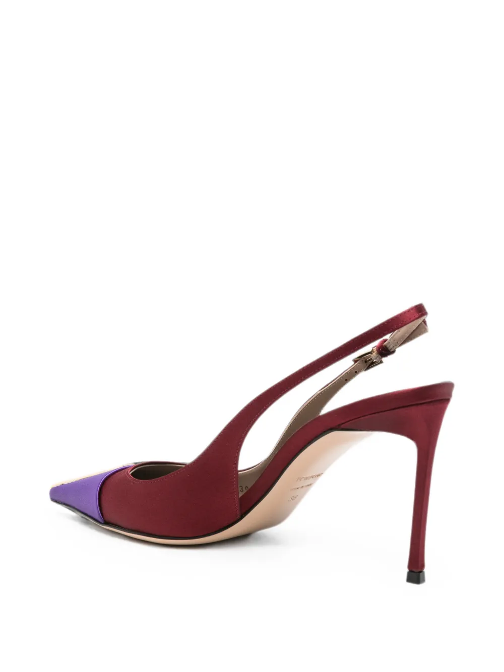 TOM FORD colour-block slingback pumps Rood
