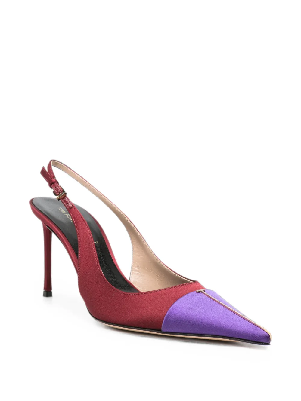 TOM FORD colour-block slingback pumps Rood