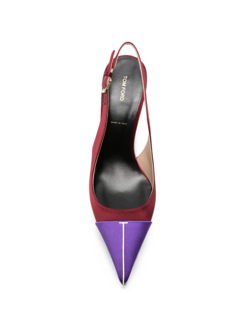 TOM FORD colour-block slingback pumps Rood