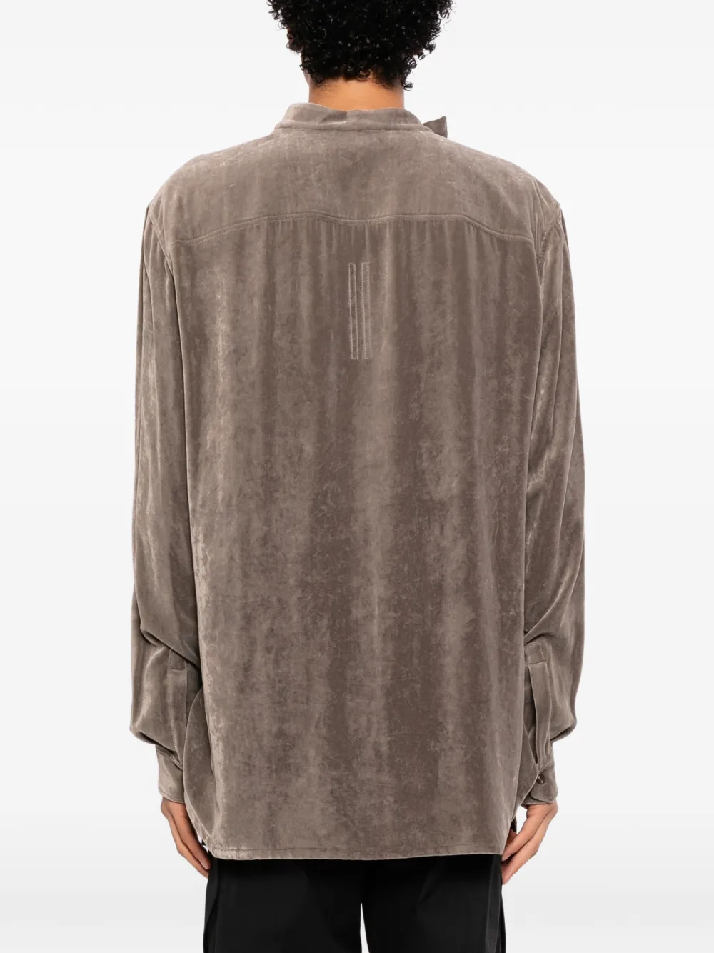Rick Owens Gedrapeerd overhemd Bruin