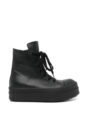 Rick Owens Platform Zip Sneakers | Black | FARFETCH ZA
