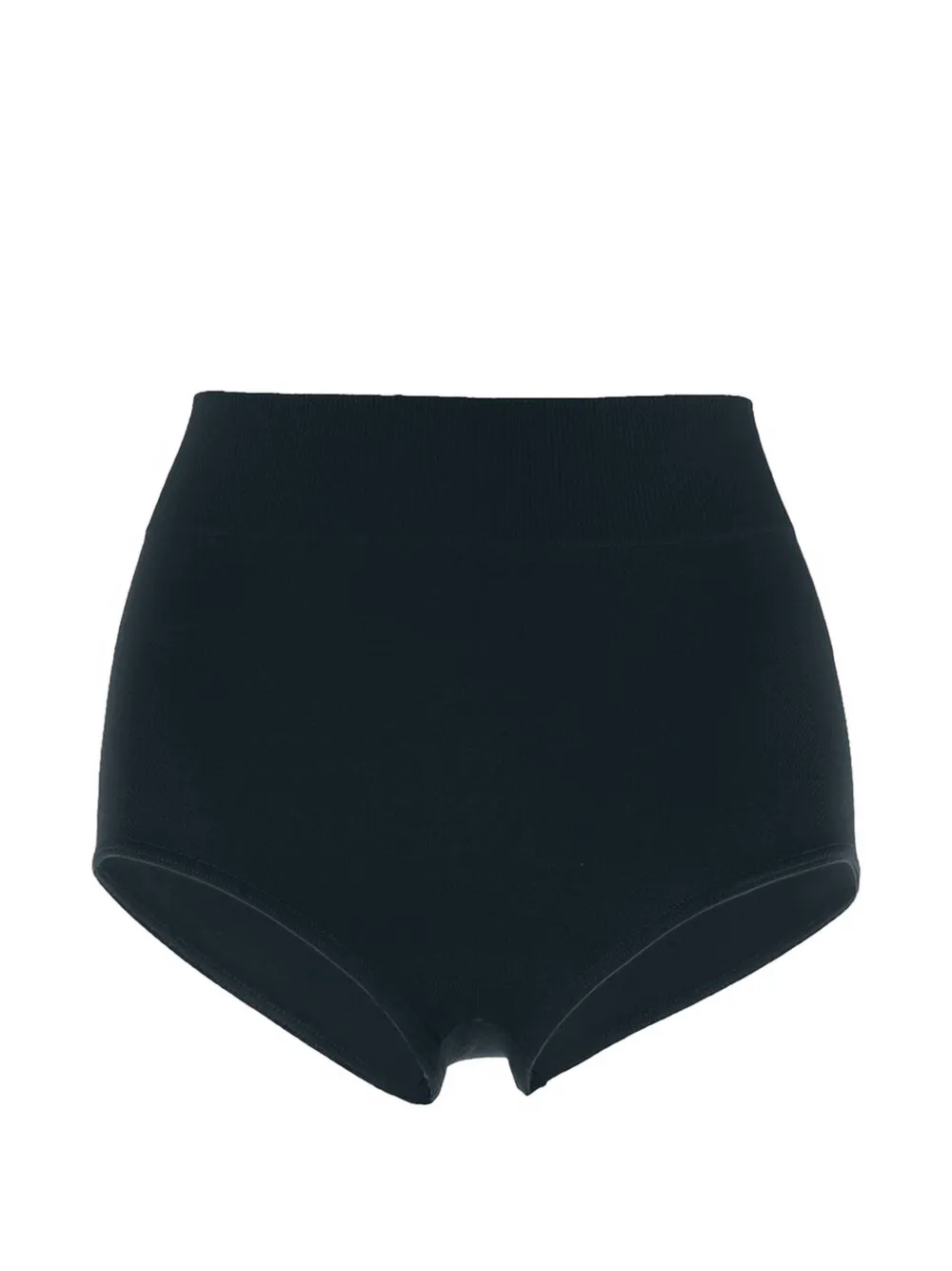 Wolford Seamless Circular-knit High-waisted Briefs In Blue