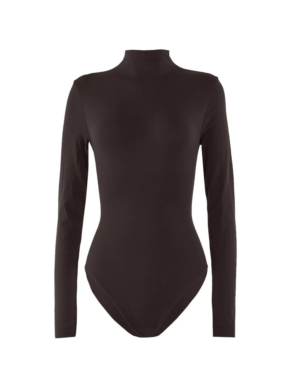 Wolford Skin Contour Body mit Stehkragen - Braun