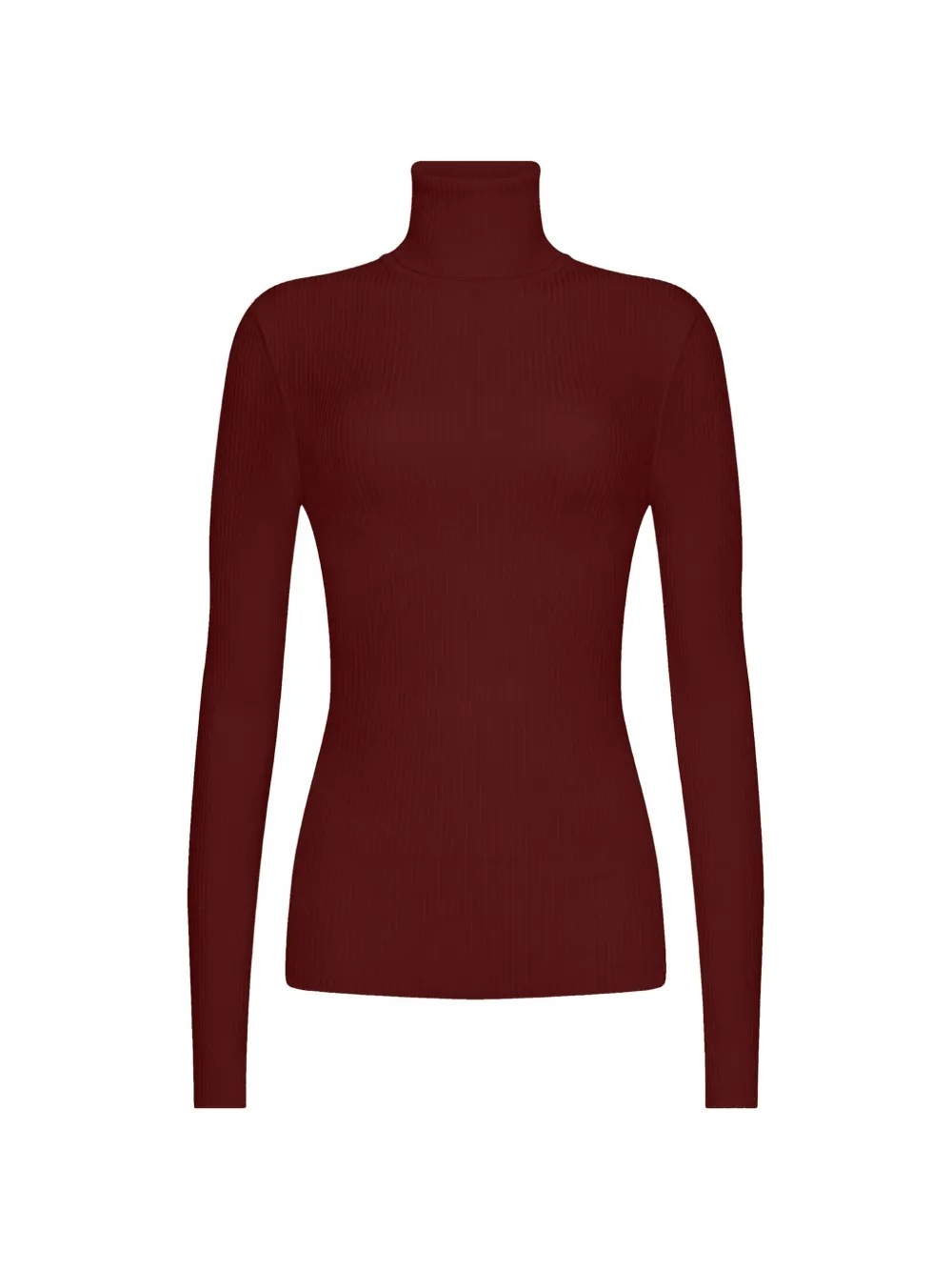 Wolford Langarmshirt aus Merinowolle - Rot