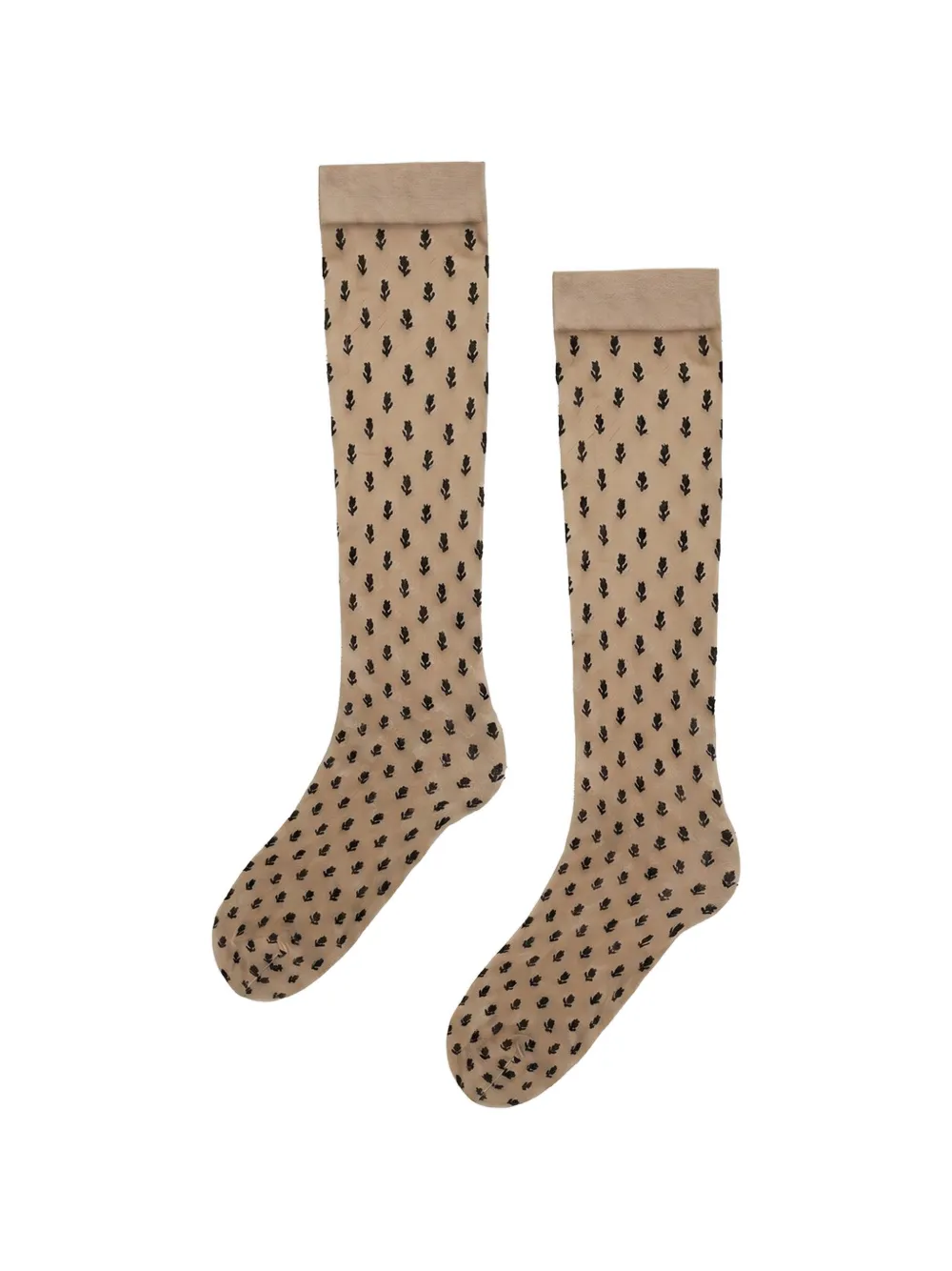 Wolford Calzini al ginocchio Blossom - Toni neutri