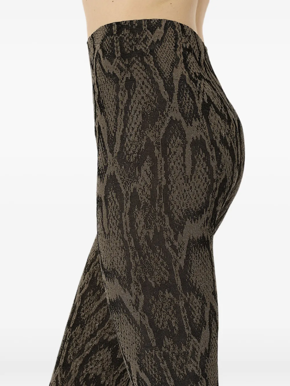 Wolford Legging met dierenprint Groen