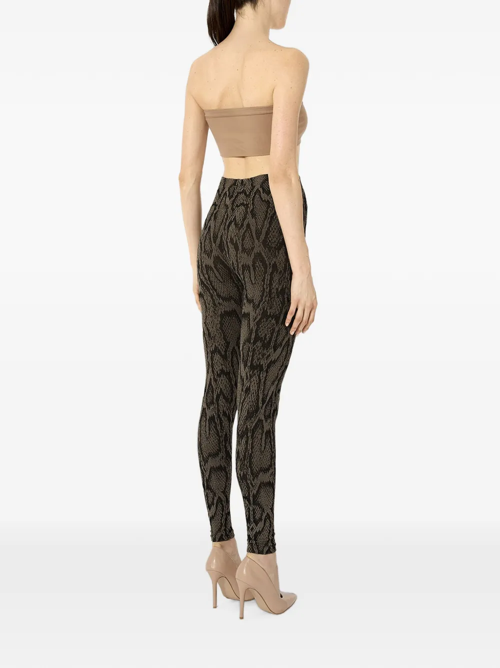 Wolford Legging met dierenprint Groen