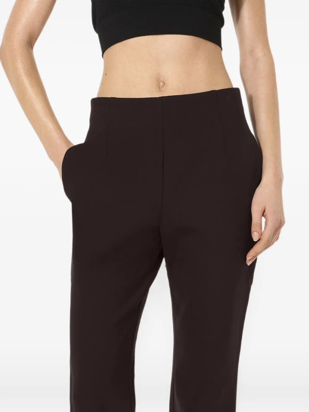 Wolford Scuba slim-fit broek Bruin