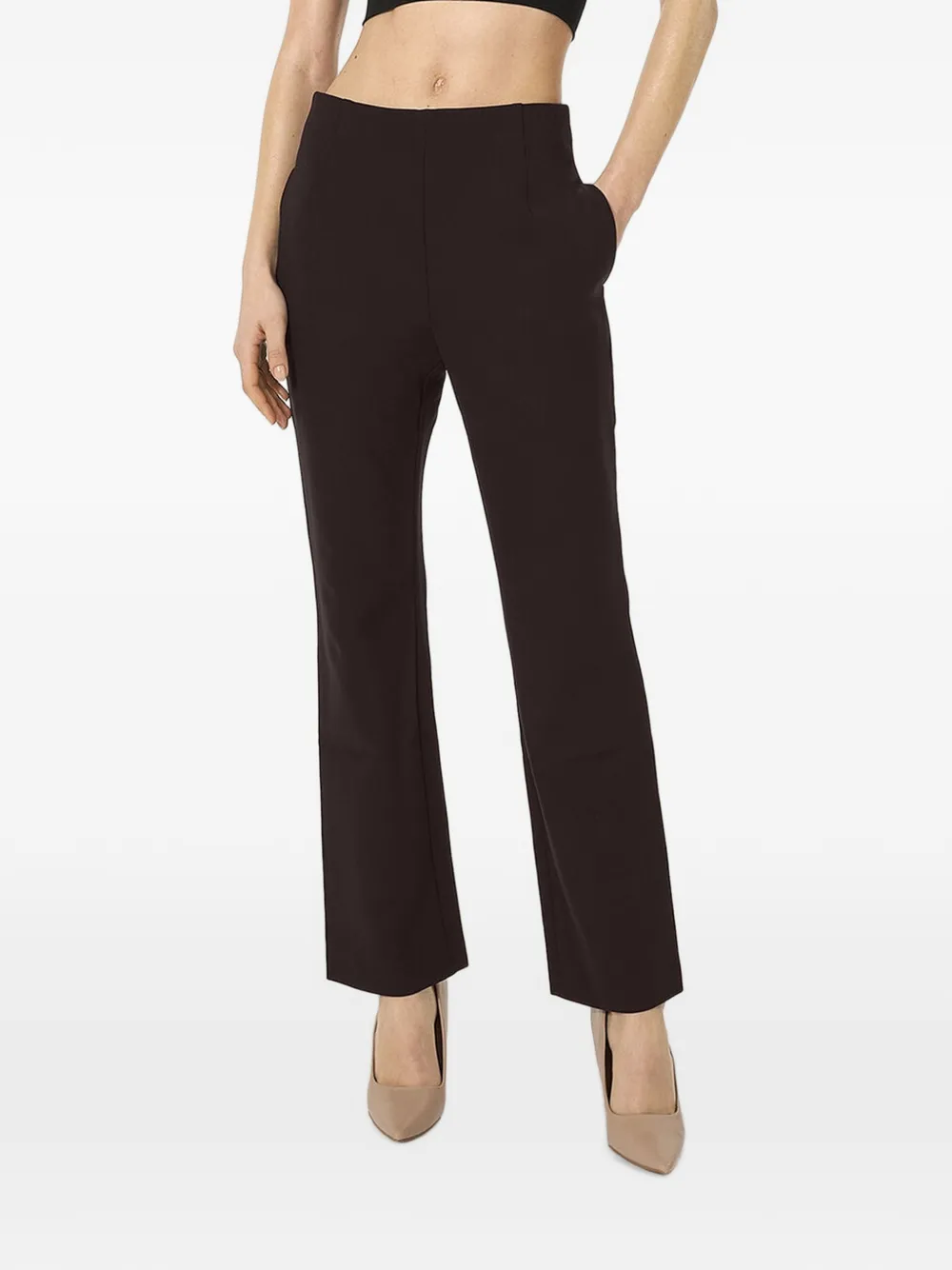 Wolford Scuba slim-fit broek Bruin
