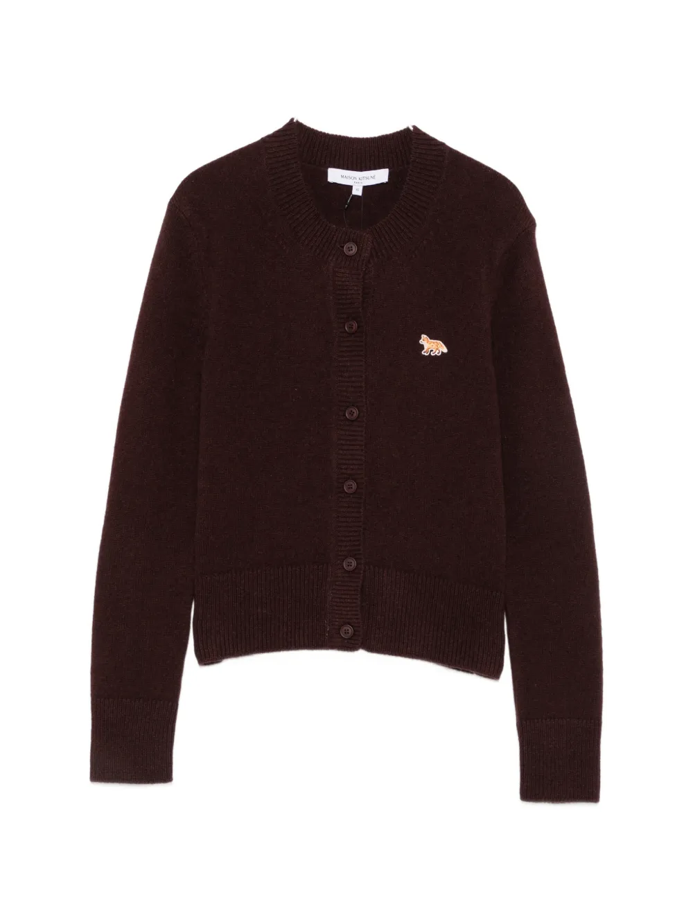 Maison Kitsuné logo-patch cardigan - Viola
