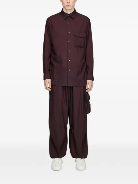 Y-3 pants cargo con rayas degradadas