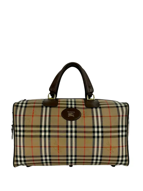 Burberry Pre-Owned 20th Century Haymarket Check Canvas travel bag