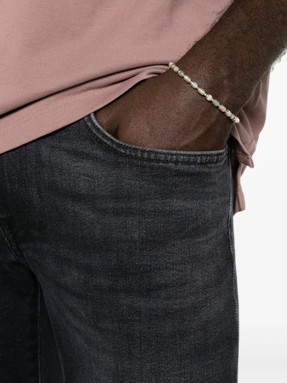 PT Torino Jeans met vervaagd effect Grijs