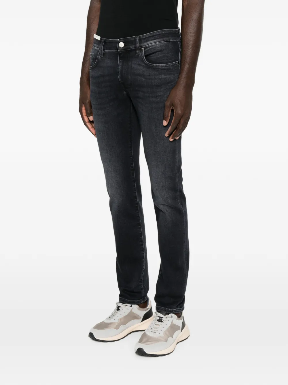 PT Torino Jeans met vervaagd effect Grijs