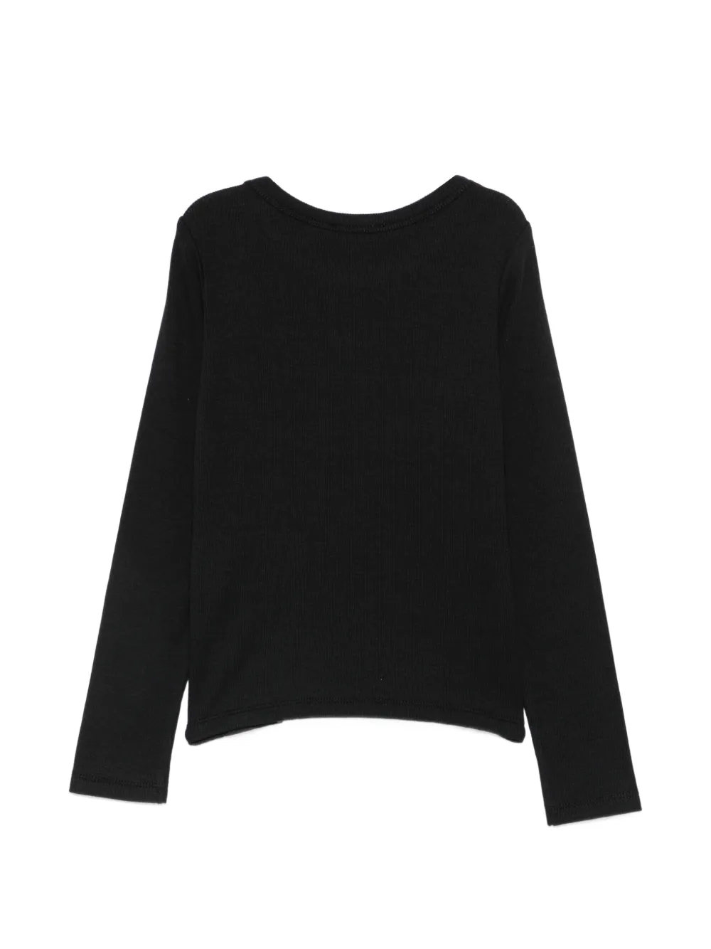 Moschino Kids T-shirt met geborduurd logo Zwart