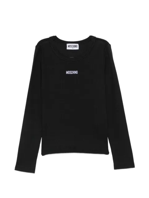 Moschino Kids Camiseta com logo bordado